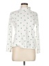 Croft & Barrow 100% Cotton Hearts White Long Sleeve Blouse Size M (petite) - photo 1