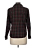 Kate Hill Plaid Black Long Sleeve Button-Down Shirt Size 6 - photo 2