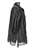 Liz Claiborne Stripes Black 3/4 Sleeve Button-Down Shirt Size L (estimated) - photo 4