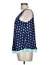 Pink Rose 100% Polyester Blue Sleeveless Blouse Size L - photo 5