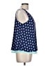 Pink Rose 100% Polyester Blue Sleeveless Blouse Size L - photo 4