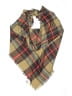 Assorted Brands 100% Acrylic Plaid Brown Tan Scarf One size - photo 1