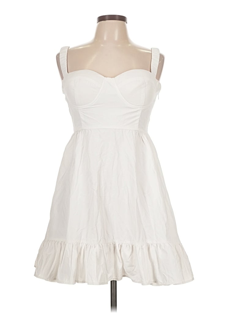 Pre-owned Assorted Brands Cocktail Dress In White