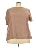 Unbranded 100% Polyester Tan Short Sleeve Blouse Size 4X - photo 1