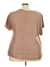 Unbranded 100% Polyester Tan Short Sleeve Blouse Size 4X - photo 2