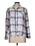 Alexander Jordan 100% Rayon Plaid Blue Long Sleeve Button-Down Shirt Size L - photo 1