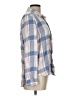 Alexander Jordan 100% Rayon Plaid Blue Long Sleeve Button-Down Shirt Size L - photo 4