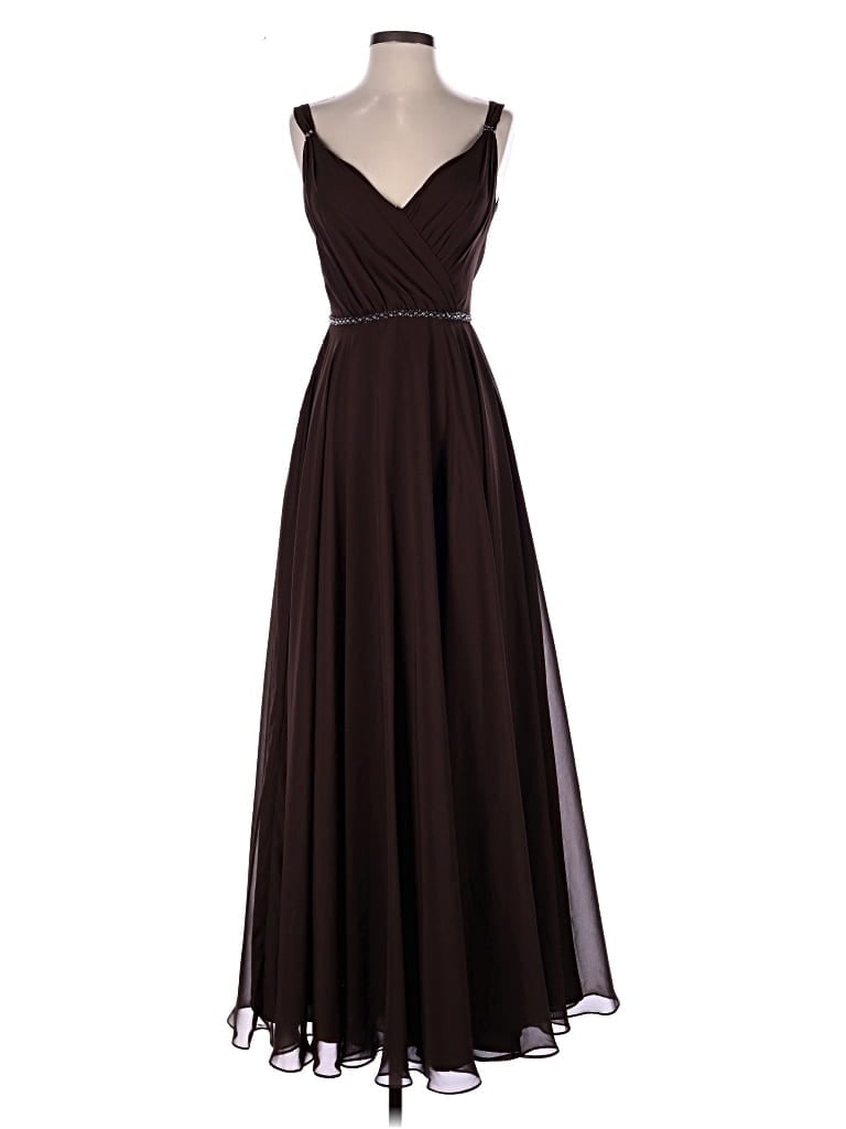 Pre-owned Jj's House Cocktail Dress In Brown