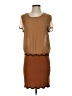 Moon Collection 100% Polyester Solid Brown Casual Dress Size S - photo 1