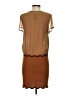 Moon Collection 100% Polyester Solid Brown Casual Dress Size S - photo 2