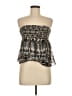Express Print Brown Gray Tube Top Size S - photo 1