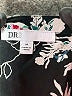 DR2 100% Rayon Floral Black 3/4 Sleeve Blouse Size M - photo 7