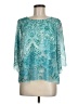 JM Collection Teal 3/4 Sleeve Blouse Size M (petite) - photo 1