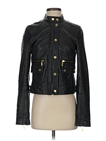 MICHAEL Michael Kors Leather Jacket (view 1)