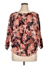 Route 66 100% Polyester Floral Orange 3/4 Sleeve Blouse Size XL - photo 1