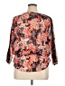Route 66 100% Polyester Floral Orange 3/4 Sleeve Blouse Size XL - photo 2