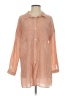 Fate Orange Long Sleeve Button-Down Shirt Size S - photo 1