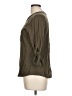 Paper Tee 100% Viscose Brown 3/4 Sleeve Blouse Size L - photo 5