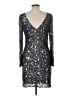 Aidan Mattox 100% Polyester Stars Silver Cocktail Dress Size 10 - photo 2