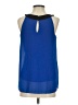 Iz Byer 100% Polyester Blue Sleeveless Blouse Size S - photo 2