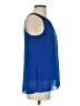Iz Byer 100% Polyester Blue Sleeveless Blouse Size S - photo 4