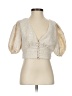 Polly Gold Short Sleeve Blouse Size 2 - photo 1