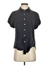 Dylan 100% Cotton Black Short Sleeve Blouse Size XS - photo 1