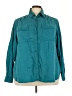 Lane Bryant Teal Long Sleeve Button-Down Shirt Size 24 - photo 1