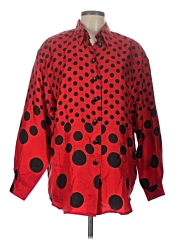 Mondi Long Sleeve Silk Top (view 1)