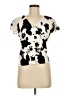 Cato Ivory Short Sleeve Blouse Size S - photo 1