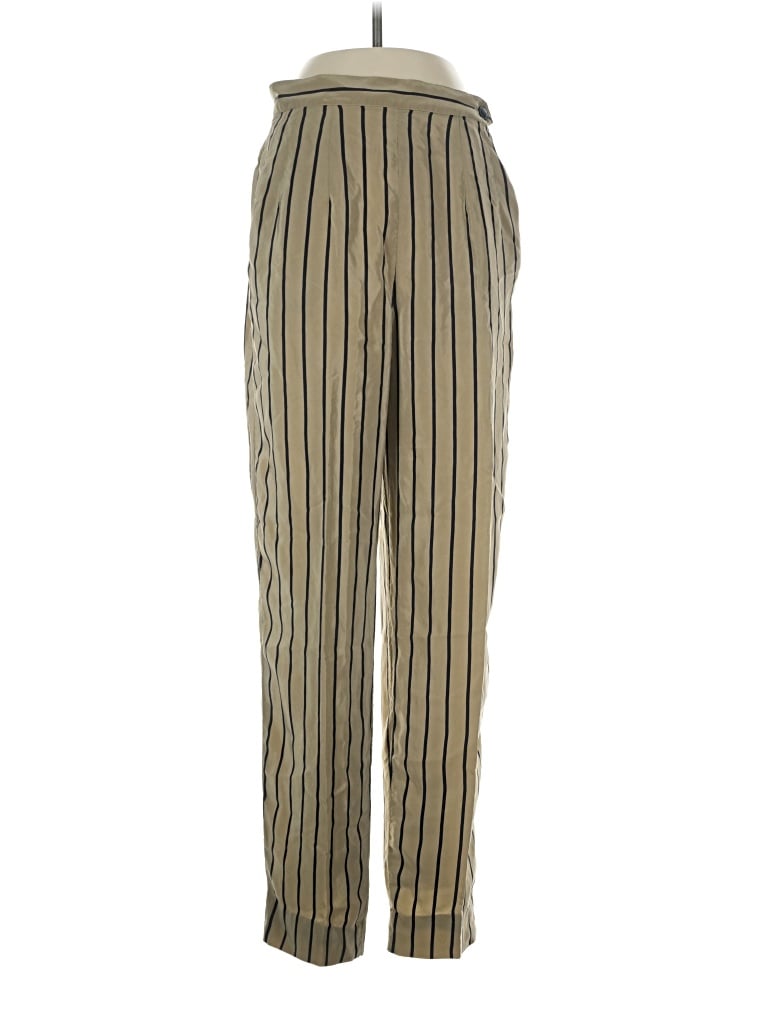 Pre-owned Perry Ellis Silk Pants In Tan