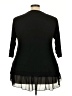 Design History 100% Viscose Black 3/4 Sleeve Top Size 3X - photo 2