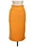 Assorted Brands Solid Orange Casual Skirt Size L - photo 1