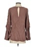 Mustard Seed 100% Rayon Brown Long Sleeve Blouse Size S - photo 2
