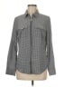 MICHAEL Michael Kors Houndstooth Gray Long Sleeve Button-Down Shirt Size M - photo 1