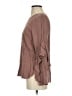 Mustard Seed 100% Rayon Brown Long Sleeve Blouse Size S - photo 5