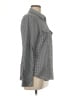 MICHAEL Michael Kors Houndstooth Gray Long Sleeve Button-Down Shirt Size M - photo 4