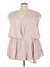 Worthington 100% Polyester Pink Sleeveless Blouse Size 3X - photo 1