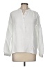 Pure Amici 100% Cotton White Long Sleeve Blouse Size M - photo 1
