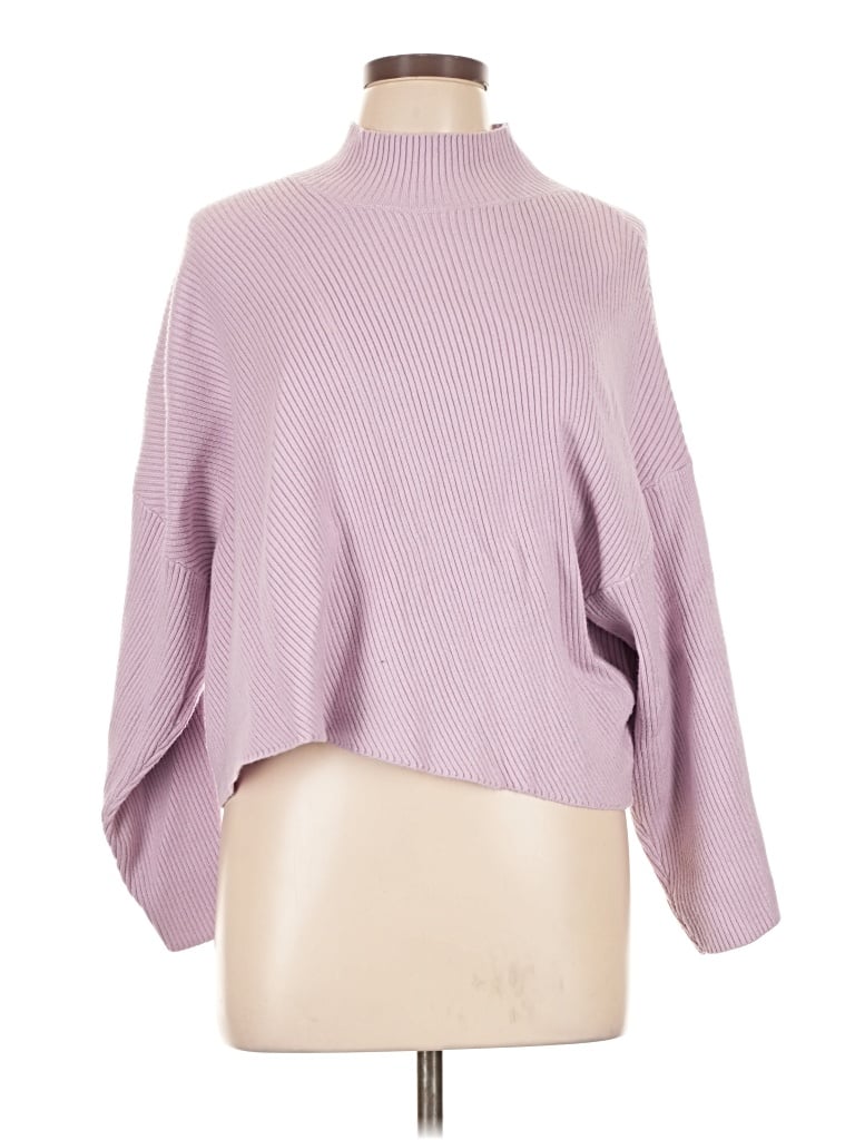 Pre-owned Maeve Turtleneck Sweater In Purple