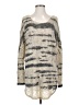 Assorted Brands Animal Print Silver Pullover Sweater Size S - photo 1