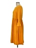 Shop Basic USA Solid Orange Casual Dress Size L - photo 5
