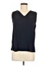 Ann Taylor LOFT 100% Polyester Black Sleeveless Blouse Size M - photo 1