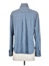 Grace Solid Blue Long Sleeve Blouse Size S - photo 2