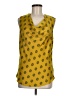 Halogen 100% Polyester Yellow Sleeveless Blouse Size M (petite) - photo 1