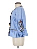 Rebellion Blue 3/4 Sleeve Blouse Size L - photo 5