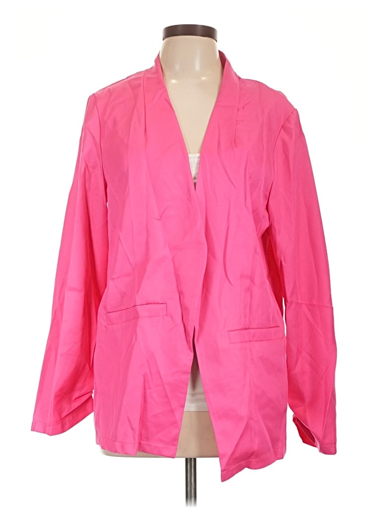 Pre-owned Shein Blazer Jacket In Pink