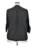 Torrid 100% Polyester Polka Dots Black 3/4 Sleeve Blouse Size 2X Plus (2) - photo 2
