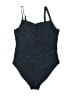 Catherine Malandrino Solid Black One Piece Swimsuit Size M - photo 1