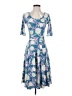 Lularoe Floral Blue Cocktail Dress Size S - photo 1